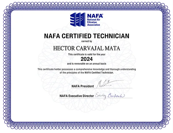 NAFA Certified Technician